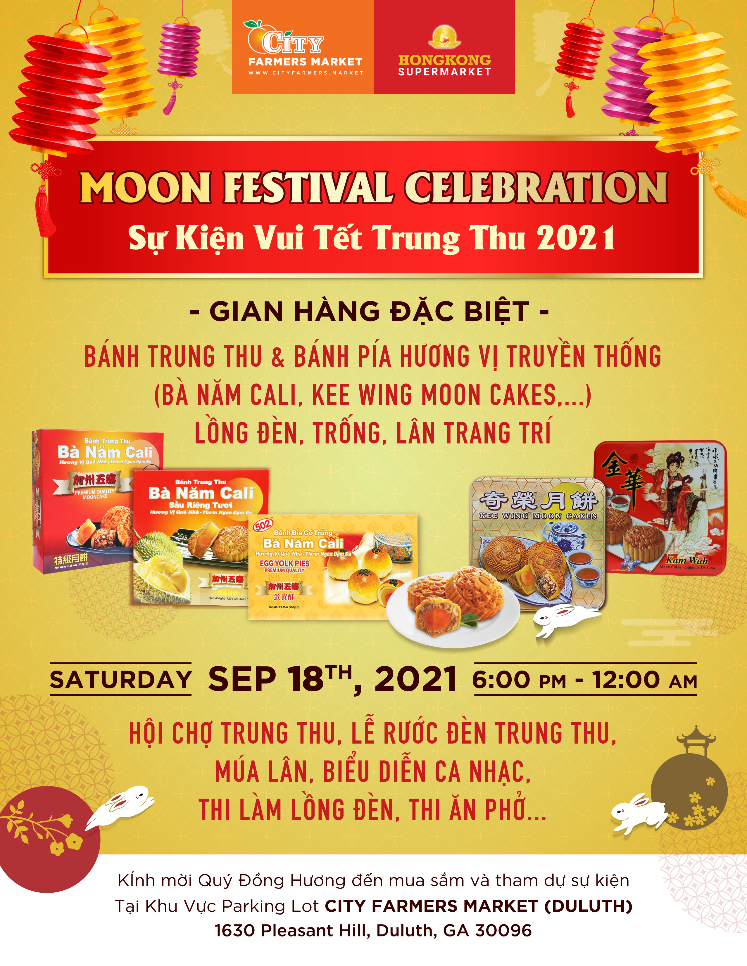 City Farmers Market  MOON FESTIVAL CELEBRATION 2021 FallFestival AD Aug06 12