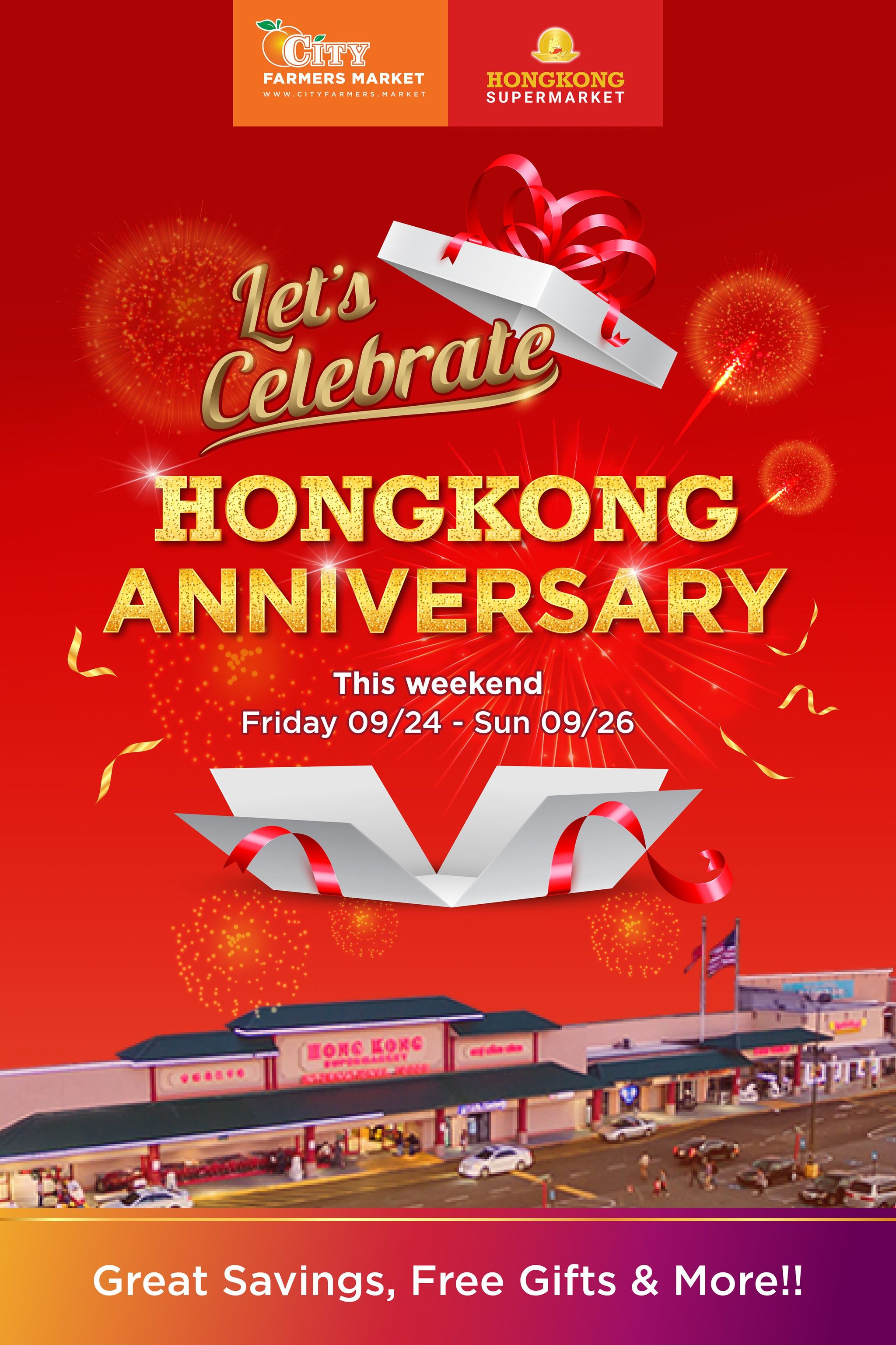 City Farmers Market  LET’S CELEBRATE HONGKONG SUPERMARKET’S ANNIVERSARY HongKong Anniversary 2021